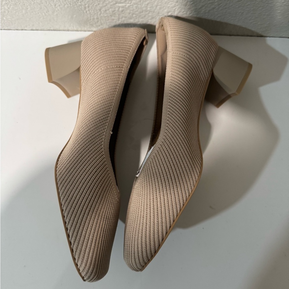 ARROMIC Women's Pumps, Closed Toe Chunky Square Toe Low Block Heels size 10W - Picture 8 of 12